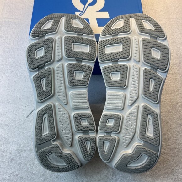 Hoka One One HOKA Bondi 9 Stardust Silver White Women 9.5 B Excellent Condition - Picture 4 of 14